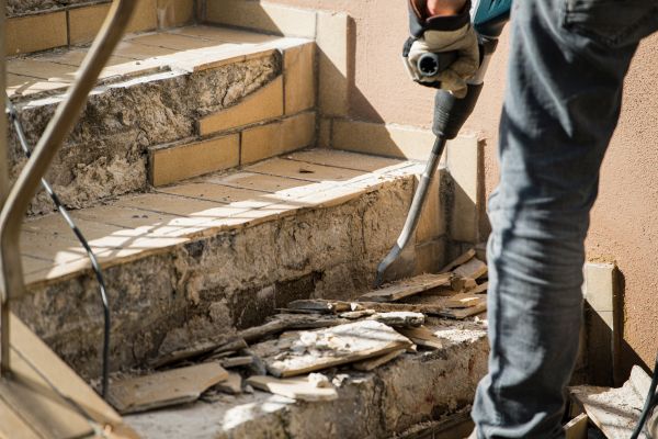 Concrete Stair Demolition in Simi Valley